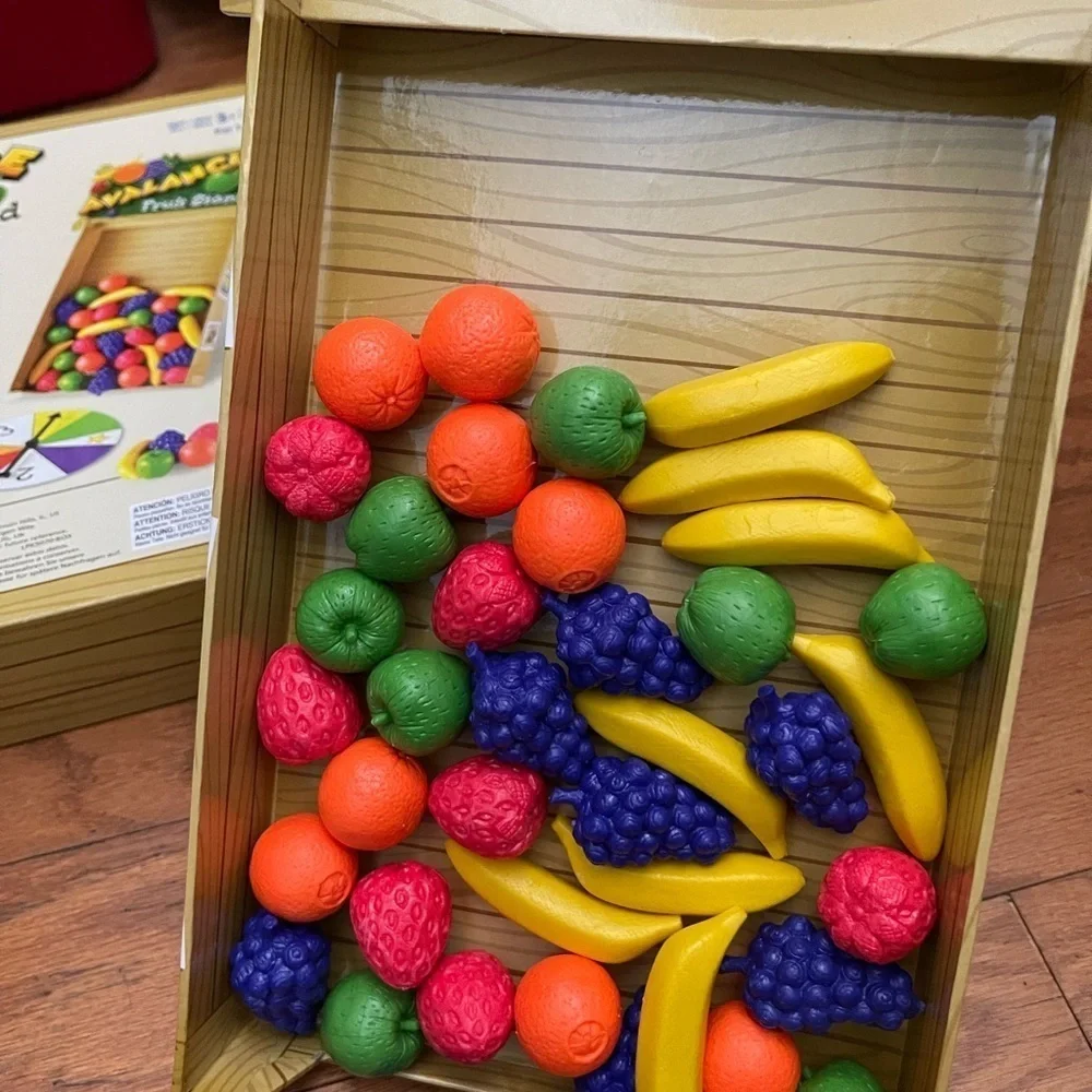 Avalanche Fruit Stand Game Learning Resources Ages 3+ Colors Dexterity  - Read